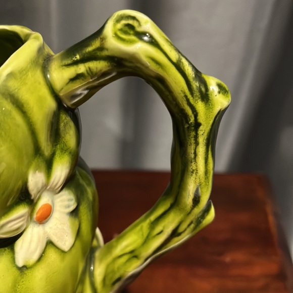 SOLD IN BUNDLE 1967 Inarco 3D Green Apples & Daisies Pitcher Creme de Menthe - Picture 5 of 11